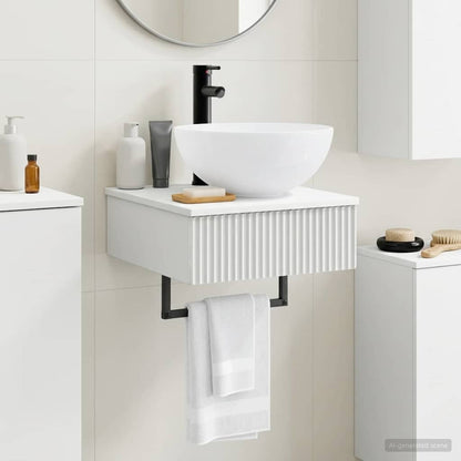 Wall-Mounted Wash Basin High Gloss White 40 x 41 x 40.5 cm