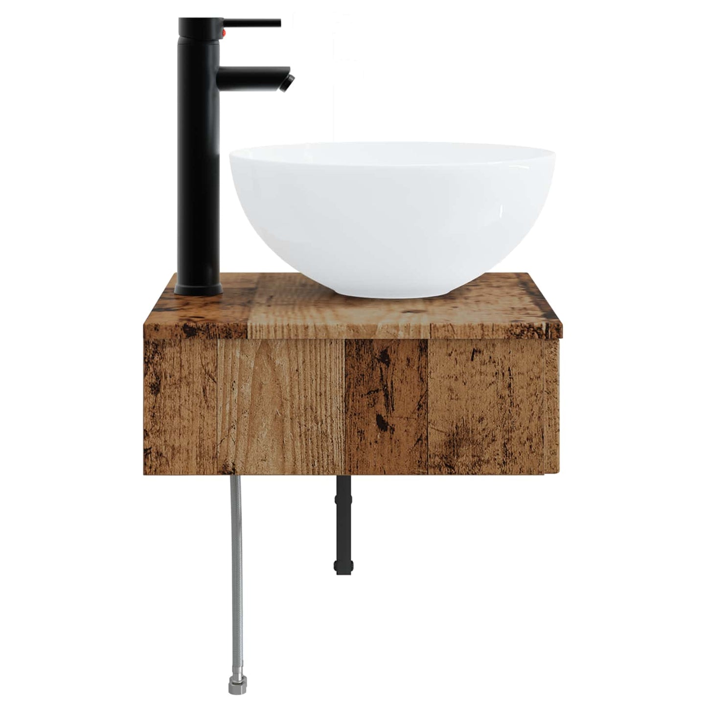Wall-Mounted Wash Basin Old Wood 40 x 41 x 40.5 cm