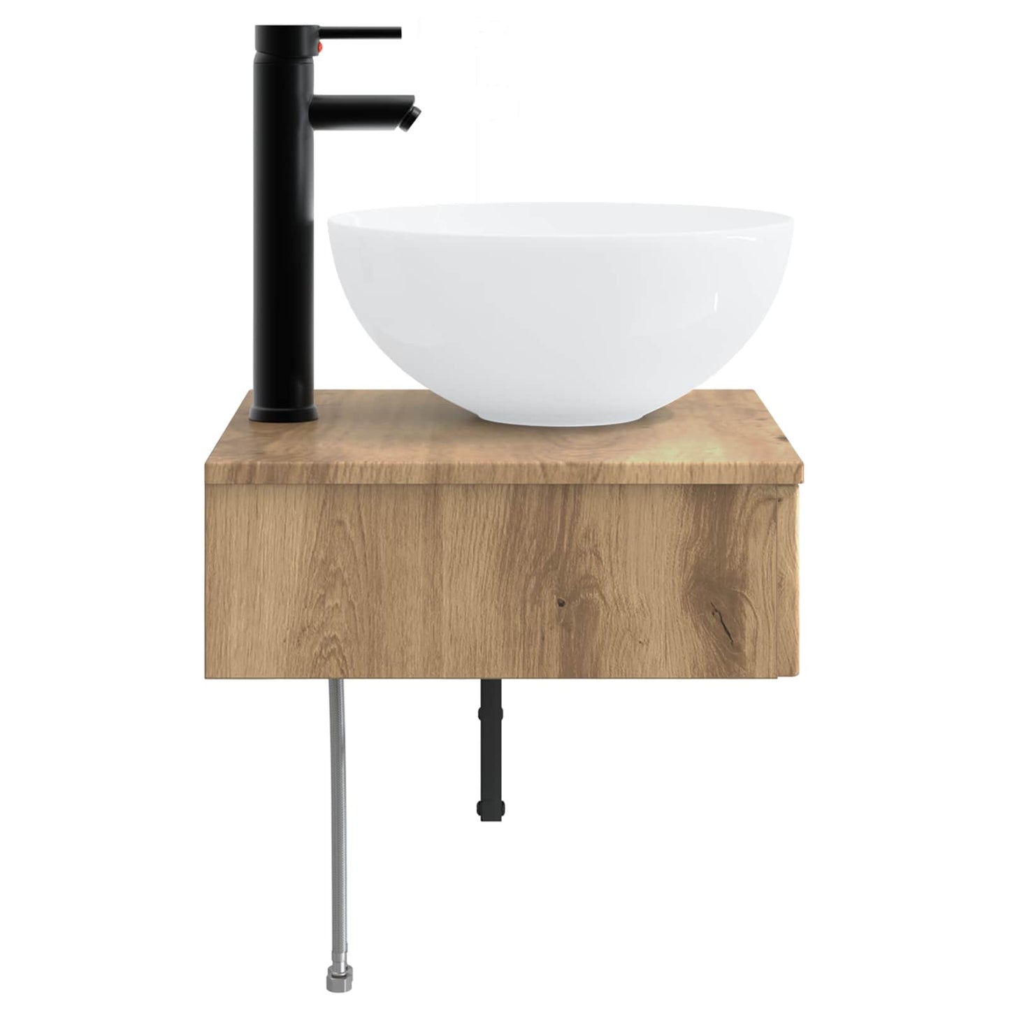 Wall-Mounted Wash Basin Artisan Oak 40 x 41 x 40.5 cm