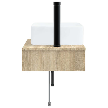 Wall-Mounted Wash Basin Sonoma Oak 50 x 41 x 39 cm