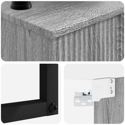 Wall-Mounted Wash Basin Grey Sonoma 50 x 41 x 39 cm
