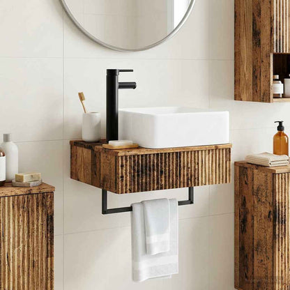 Wall-Mounted Wash Basin Old Wood 50 x 41 x 39 cm