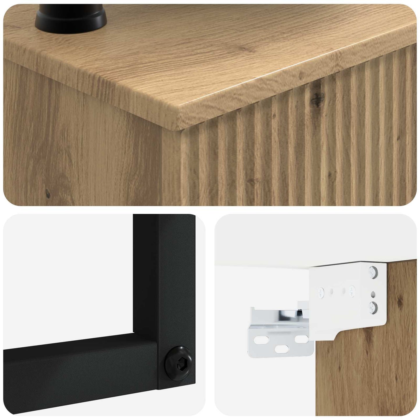 Wall-Mounted Wash Basin Artisan Oak 50 x 41 x 39 cm
