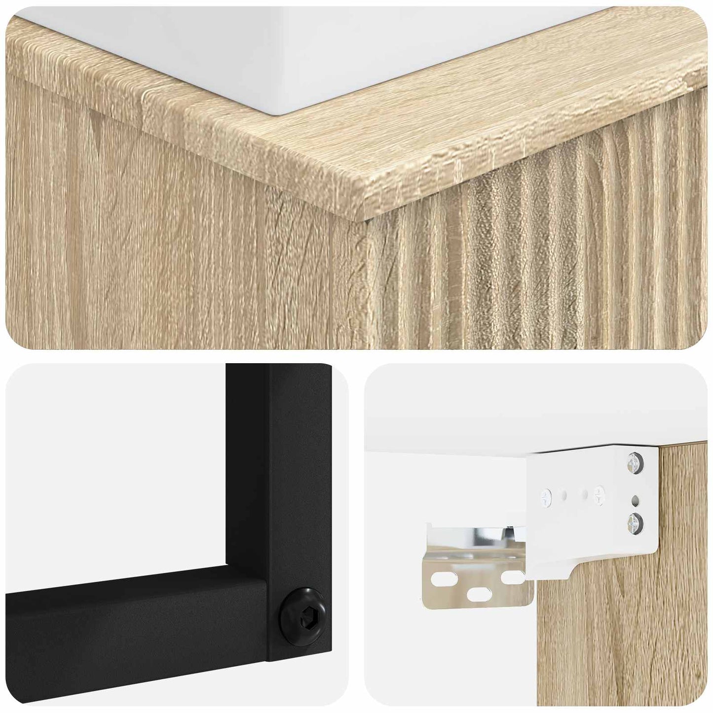 Wall-Mounted Wash Basin Sonoma Oak 40 x 41 x 39 cm