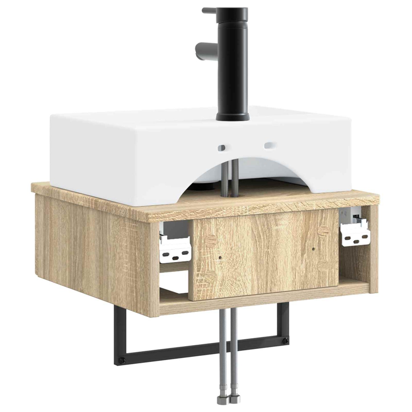 Wall-Mounted Wash Basin Sonoma Oak 40 x 41 x 39 cm