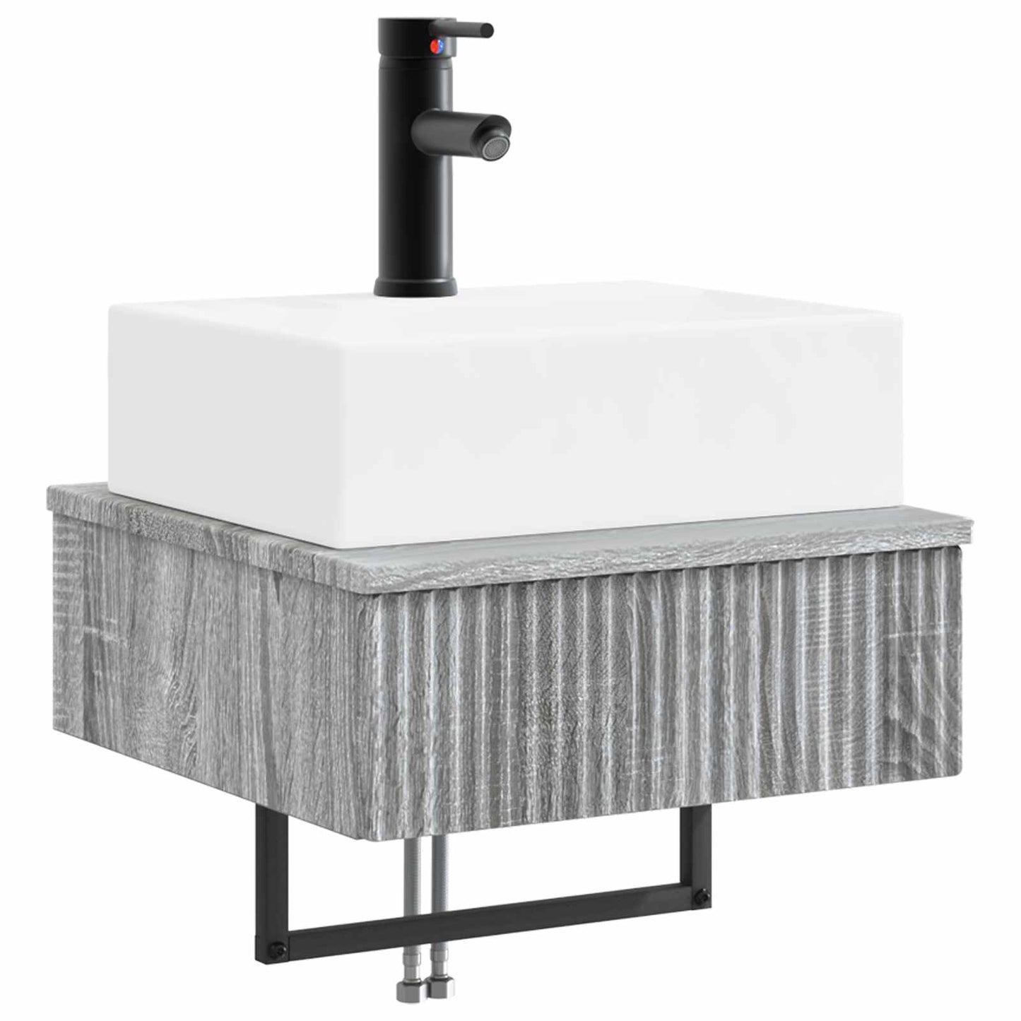 Wall-Mounted Wash Basin Grey Sonoma 40 x 41 x 39 cm