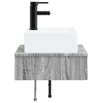 Wall-Mounted Wash Basin Grey Sonoma 40 x 41 x 39 cm