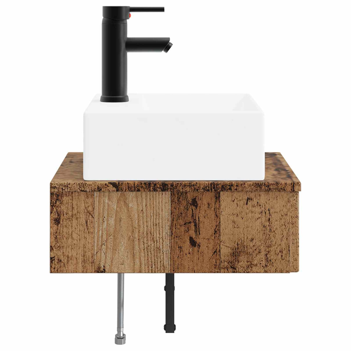 Wall-Mounted Wash Basin Old Wood 40 x 41 x 39 cm