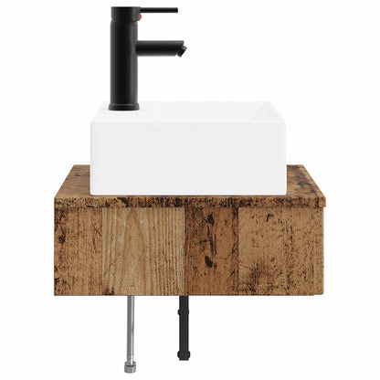 Wall-Mounted Wash Basin Old Wood 40 x 41 x 39 cm