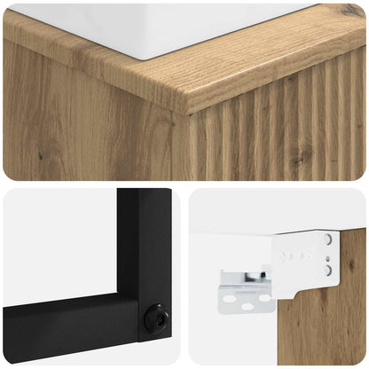 Wall-Mounted Wash Basin Artisan Oak 40 x 41 x 39 cm