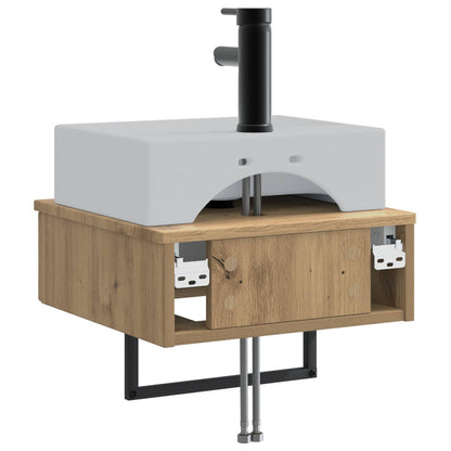 Wall-Mounted Wash Basin Artisan Oak 40 x 41 x 39 cm