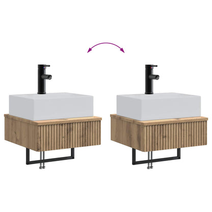 Wall-Mounted Wash Basin Artisan Oak 40 x 41 x 39 cm