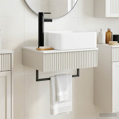 Wall-Mounted Wash Basin High Gloss White 53 x 35 x 39 cm