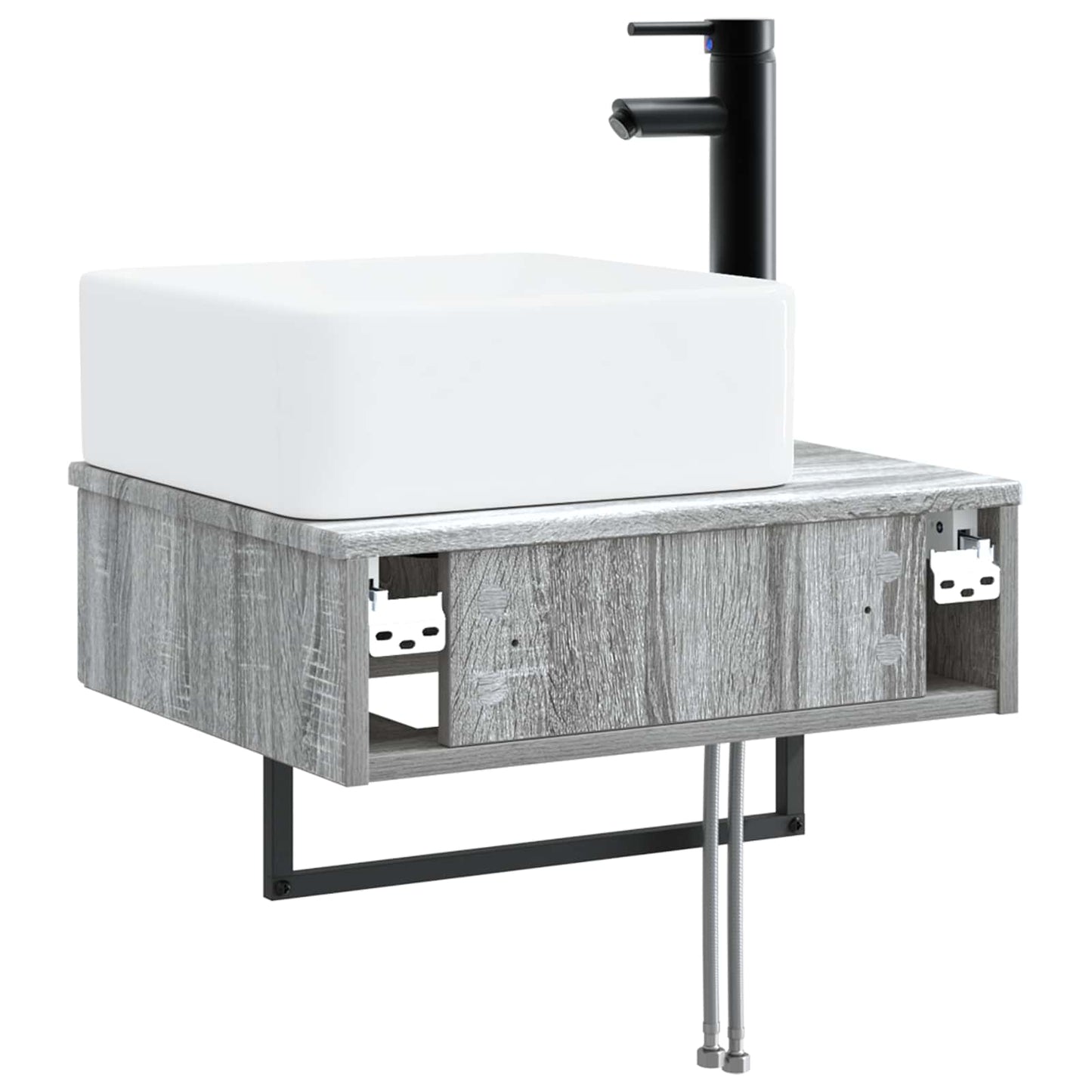 Wall-Mounted Wash Basin Grey Sonoma 53 x 35 x 39 cm