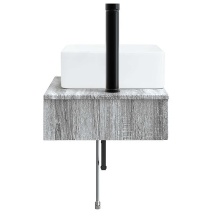 Wall-Mounted Wash Basin Grey Sonoma 53 x 35 x 39 cm