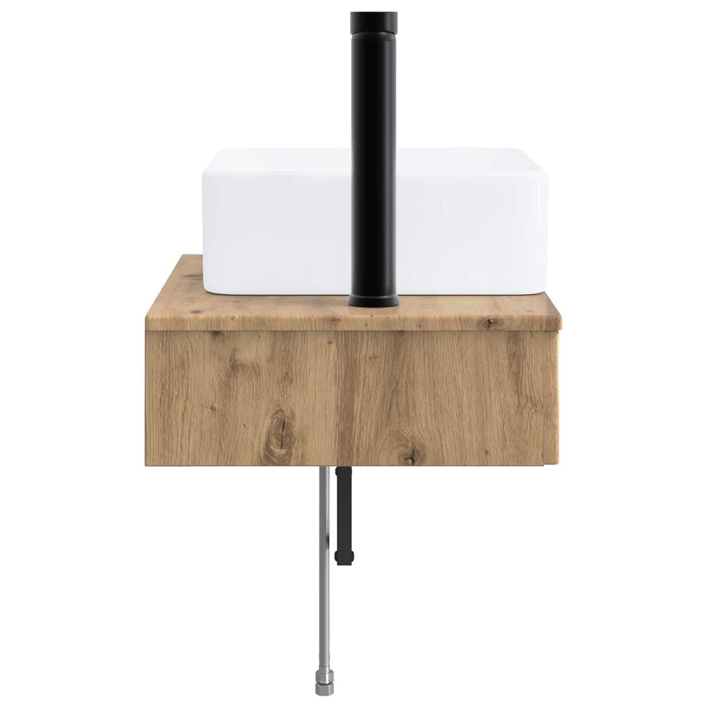 Wall-Mounted Wash Basin Artisan Oak 53 x 35 x 39 cm