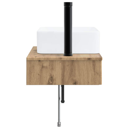 Wall-Mounted Wash Basin Artisan Oak 53 x 35 x 39 cm
