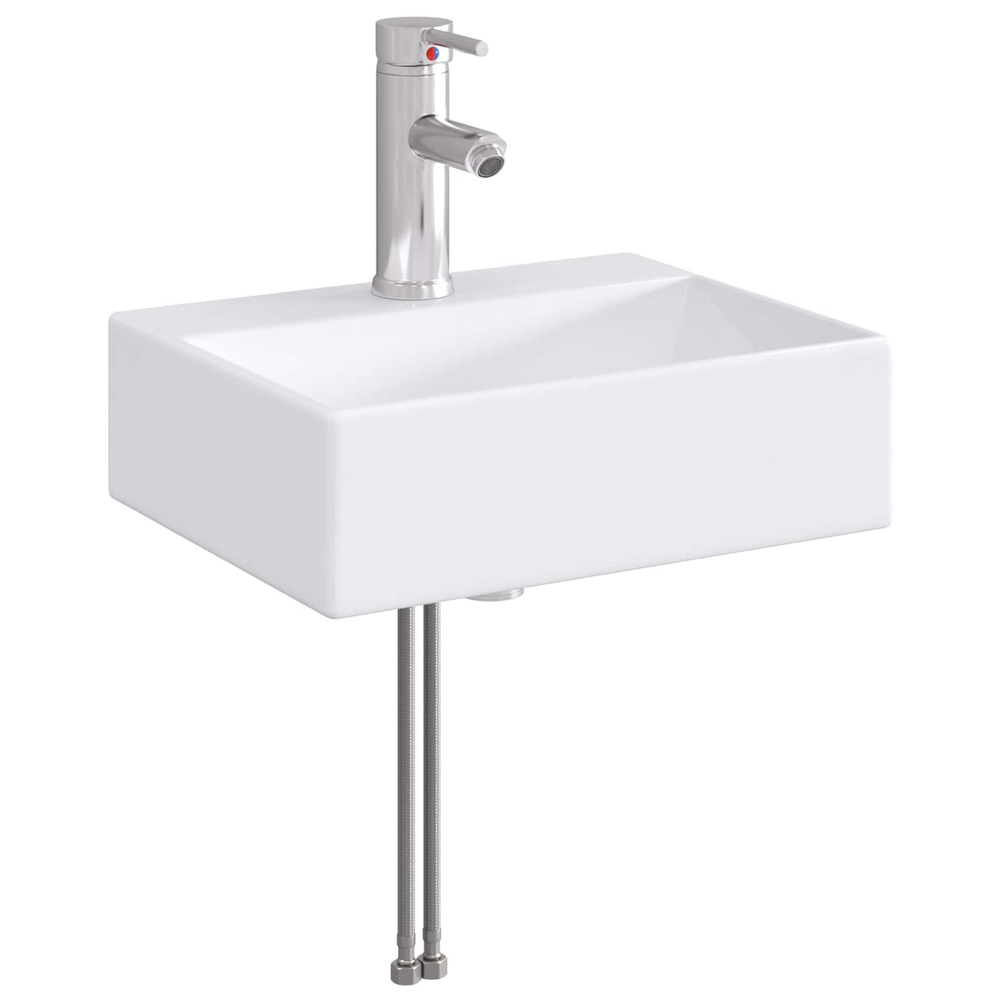 Bathroom Wash Basin Chrome 39 x 30.5 x 12.5 cm Metal