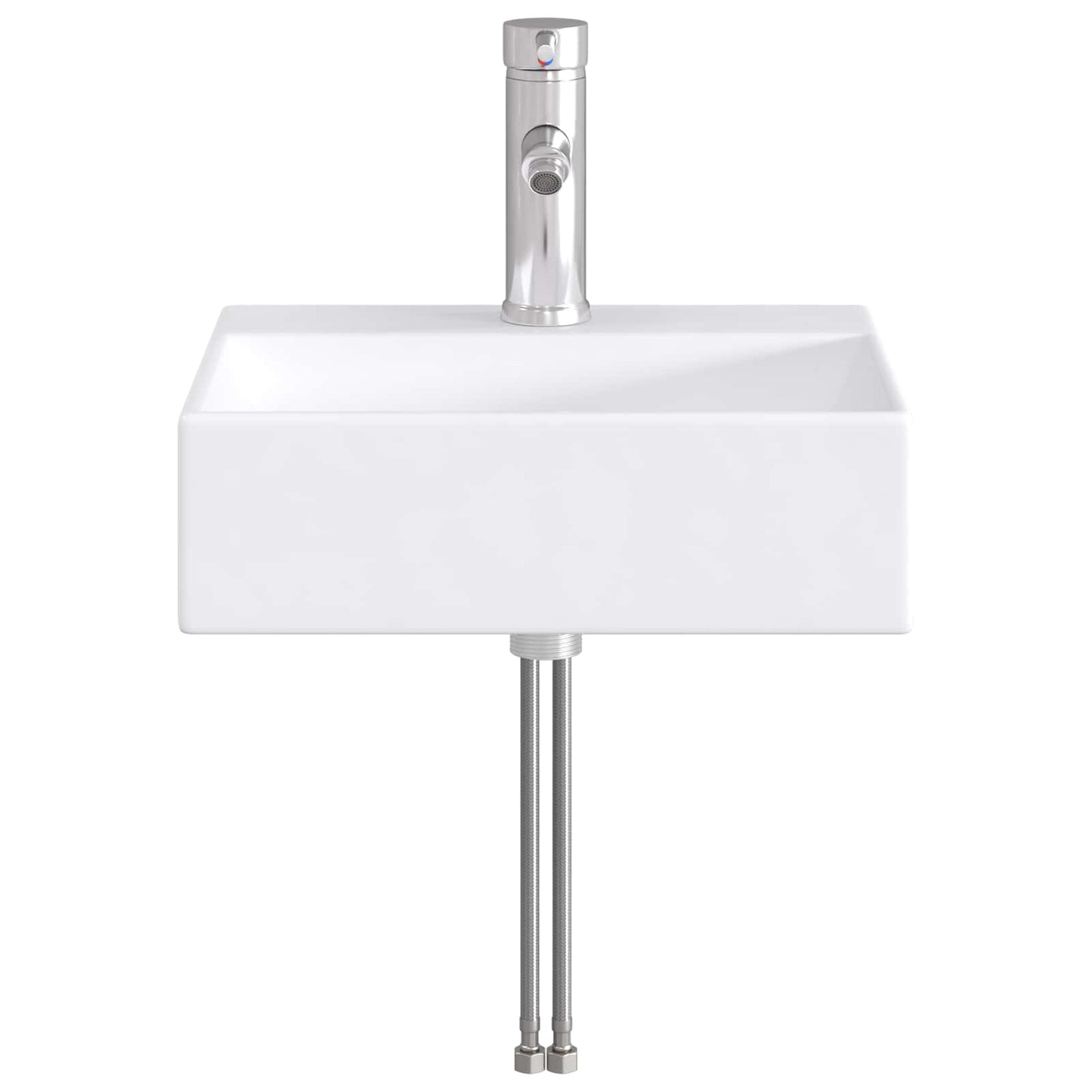 Bathroom Wash Basin Chrome 39 x 30.5 x 12.5 cm Metal