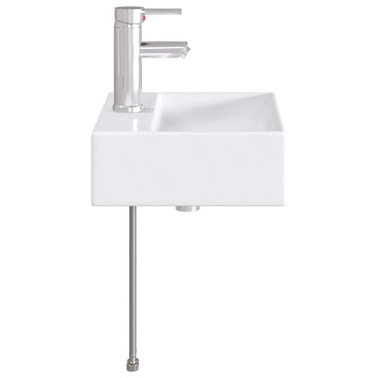 Bathroom Wash Basin Chrome 39 x 30.5 x 12.5 cm Metal