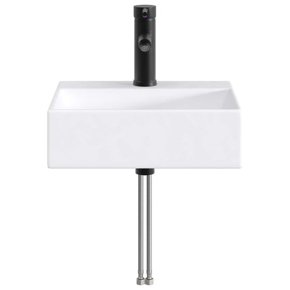 Bathroom Wash Basin Matte Black 39 x 30.5 x 12.5 cm Metal