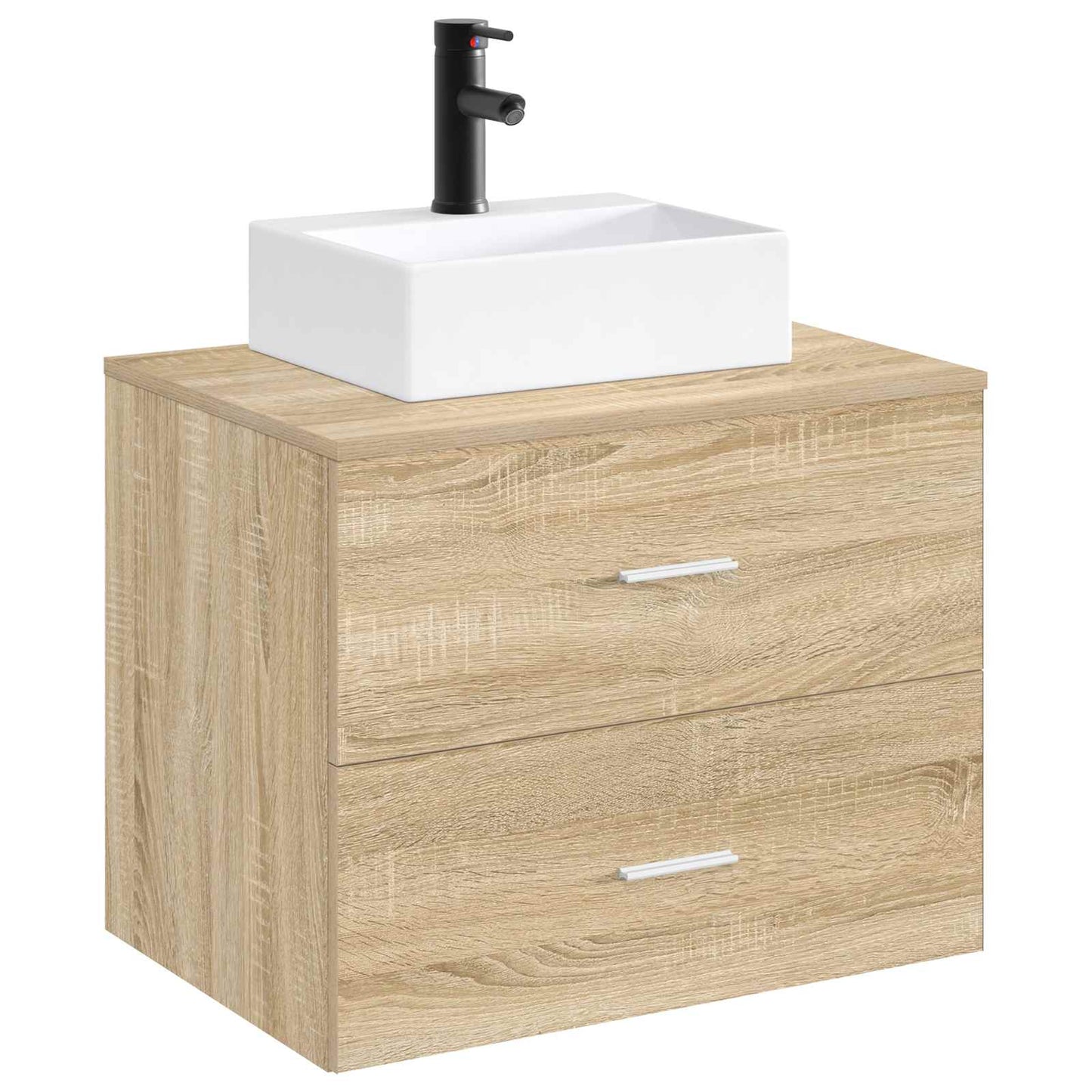 Bathroom Wash Basin Matte Black 39 x 30.5 x 12.5 cm Metal