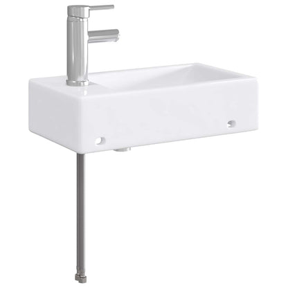 Bathroom Wash Basin Chrome 45.5 x 25.5 x 13 cm Metal
