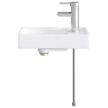 Bathroom Wash Basin Chrome 40.5 x 22.5 x 11.5 cm Metal