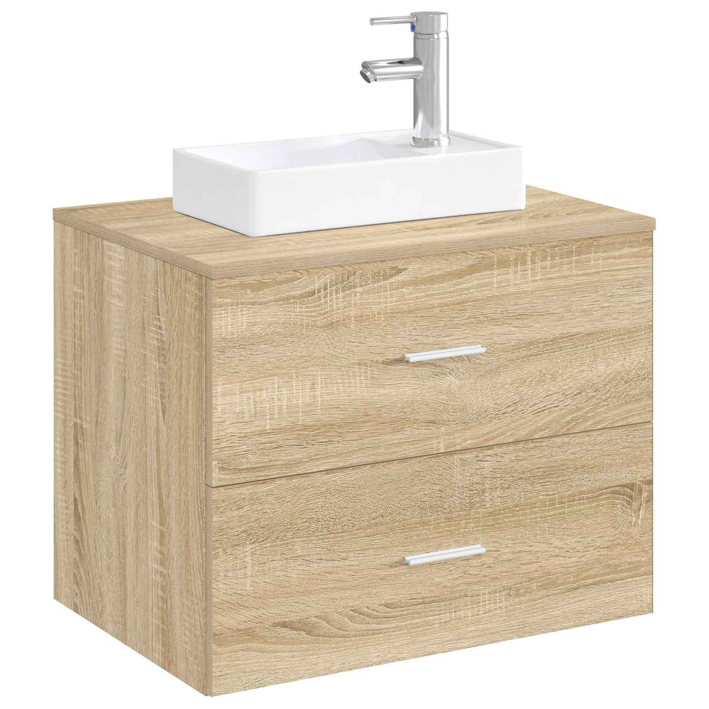 Bathroom Wash Basin Chrome 40.5 x 22.5 x 11.5 cm Metal