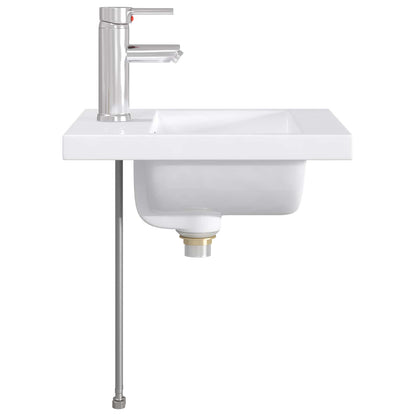 Bathroom Wash Basin Chrome 42 x 40 x 16.5 cm Metal