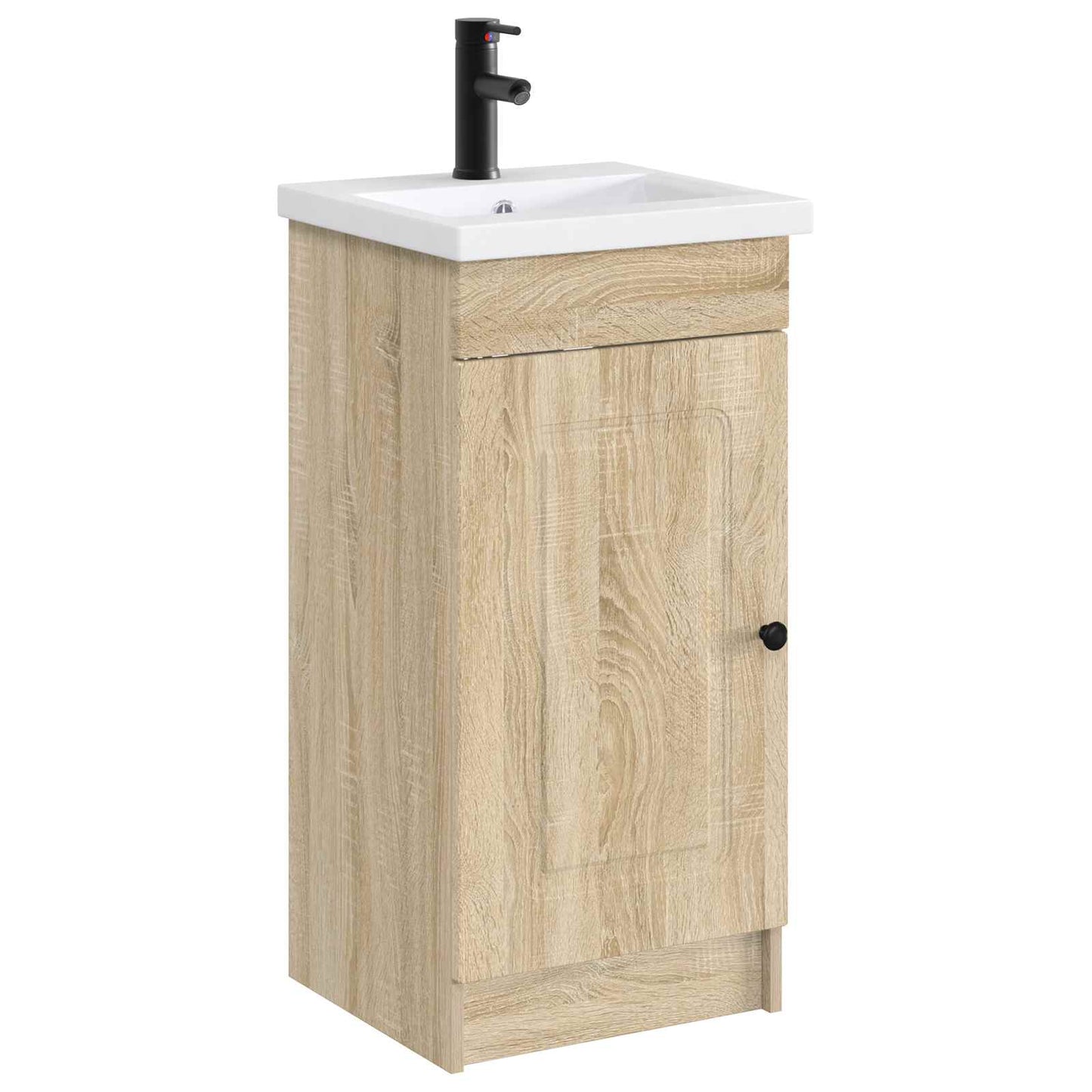 Bathroom Wash Basin Matte Black 42 x 40 x 16.5 cm Metal