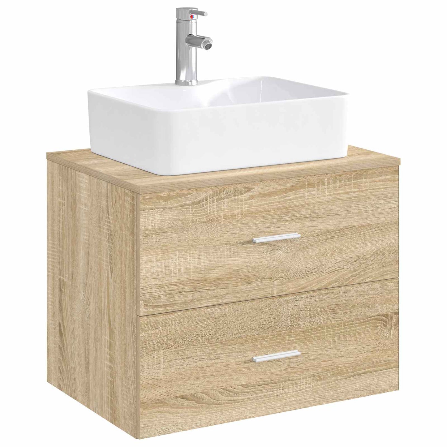 Bathroom Wash Basin Chrome 48.5 x 37.5 x 13 cm Metal