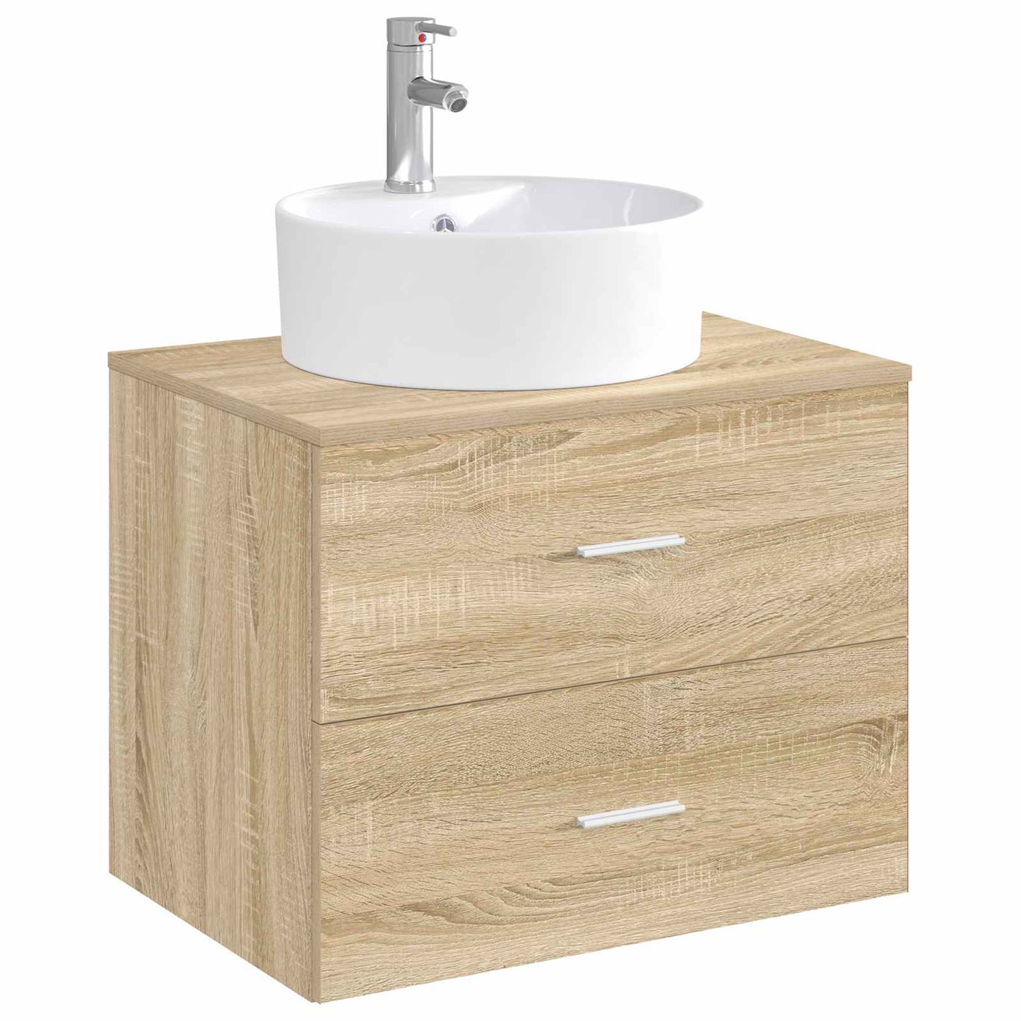 Bathroom Wash Basin Chrome 40.5 x 40.5 x 15 cm Metal