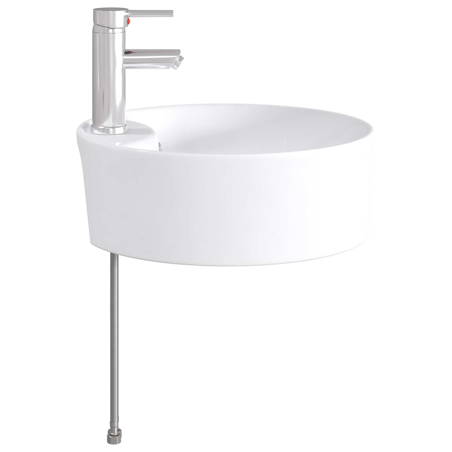 Bathroom Wash Basin Chrome 40.5 x 40.5 x 15 cm Metal