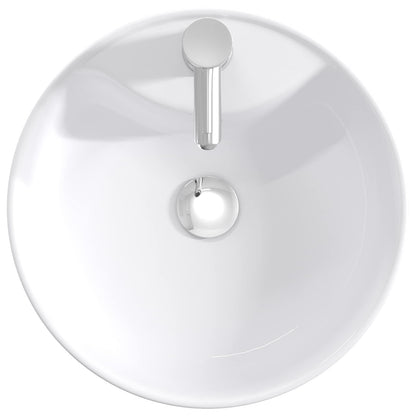 Bathroom Wash Basin Chrome 40.5 x 40.5 x 15 cm Metal