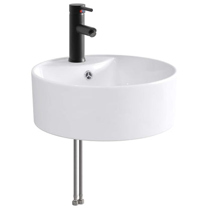 Bathroom Wash Basin Matte Black 40.5 x 40.5 x 15 cm Metal