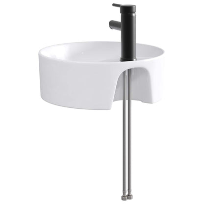 Bathroom Wash Basin Matte Black 40.5 x 40.5 x 15 cm Metal