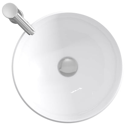 Bathroom Wash Basin Chrome 38.5 x 38.5 x 16 cm Metal