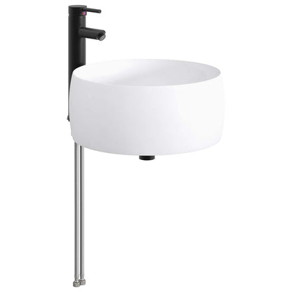 Bathroom Wash Basin Matte Black 38.5 x 38.5 x 16 cm Metal