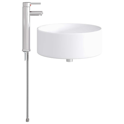 Bathroom Wash Basin Chrome 40.5 x 40.5 x 15.5 cm Metal