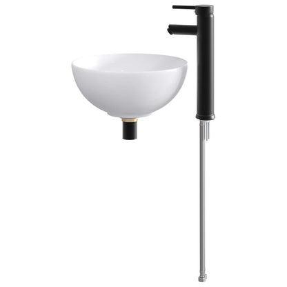Bathroom Wash Basin Matte Black 32 x 32 x 13 cm Metal