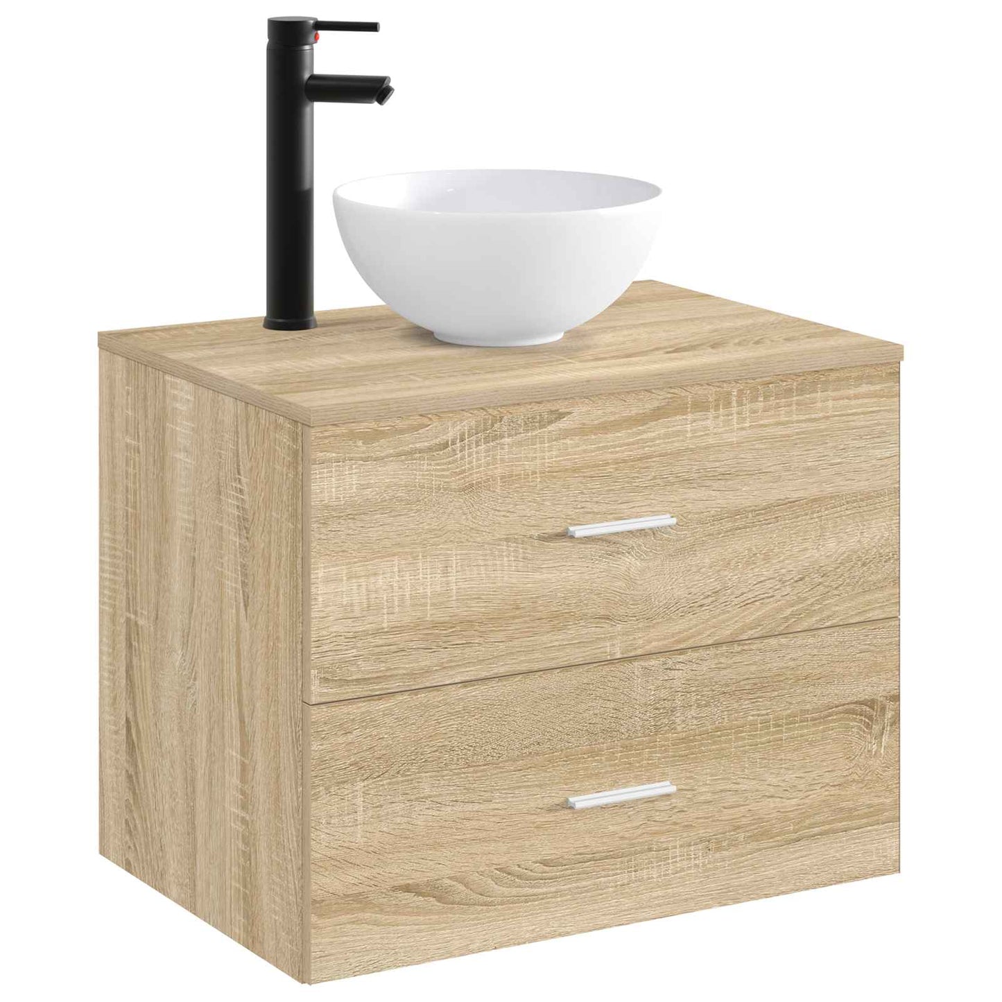 Bathroom Wash Basin Matte Black 32 x 32 x 13 cm Metal