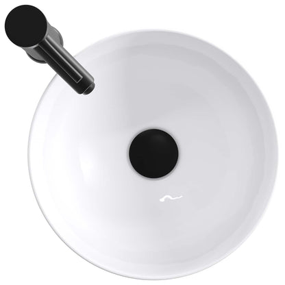 Bathroom Wash Basin Matte Black 32 x 32 x 13 cm Metal