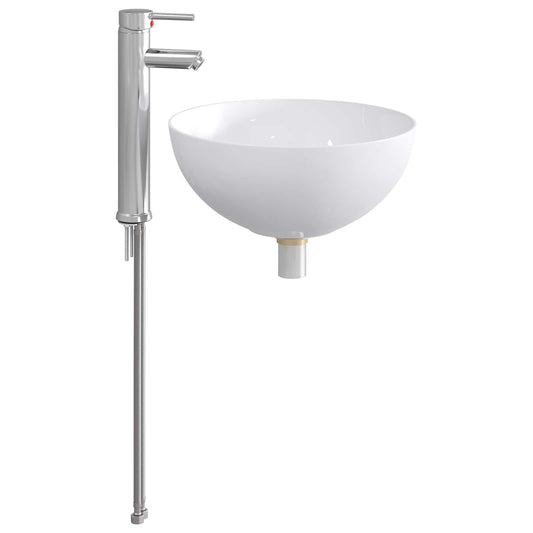 Bathroom Sink with Faucet and Drain Chrome
