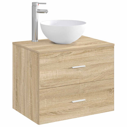 Bathroom Wash Basin Chrome 35.5 x 35.5 x 14.5 cm Metal