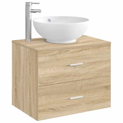 Bathroom Wash Basin Chrome 44 x 44 x 16 cm Metal