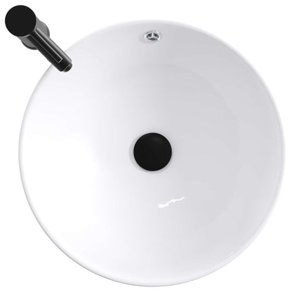 Bathroom Wash Basin Matte Black 44 x 44 x 16 cm Metal