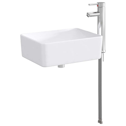 Bathroom Wash Basin Chrome 40.5 x 30.5 x 13 cm Metal
