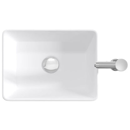 Bathroom Wash Basin Chrome 40.5 x 30.5 x 13 cm Metal