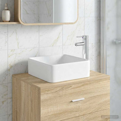 Bathroom Wash Basin Chrome 49 x 37 x 14 cm Metal